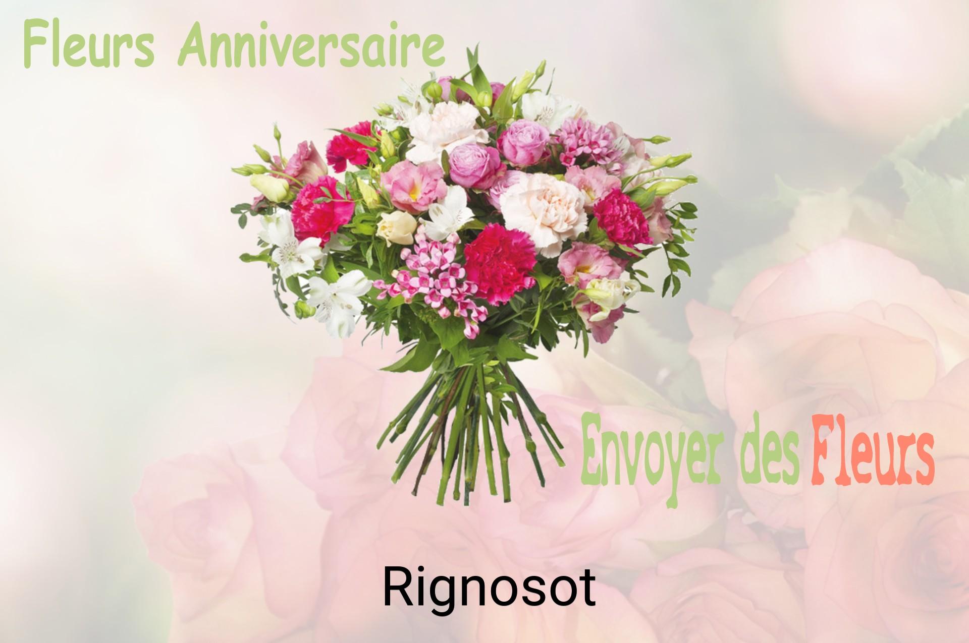 Bouquet de fleurs d’anniversaire livré à Rignosot